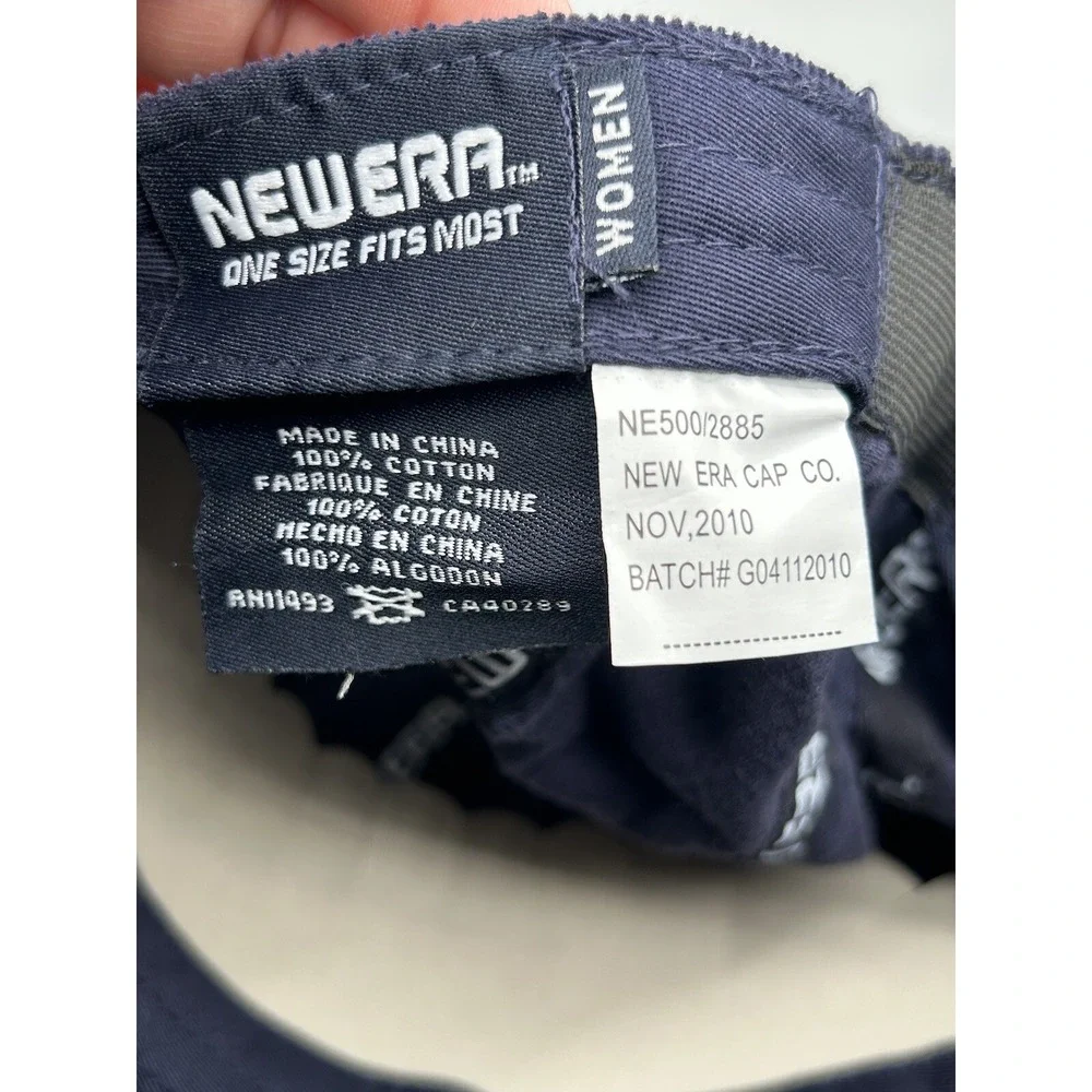 New‎ Era Corduroy Womens One Size Baseball Hat Stretch Cap Blue White NWOT Blank